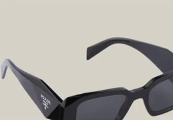 Black Acetate Prada Symbole Sunglasses